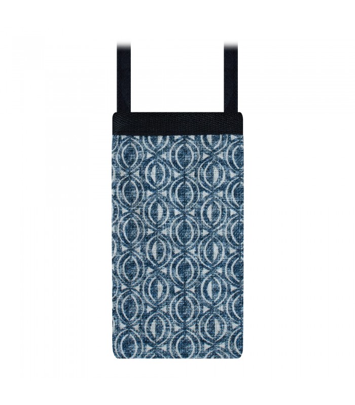 Padded Mobile Bag Ethnic Blue - 3