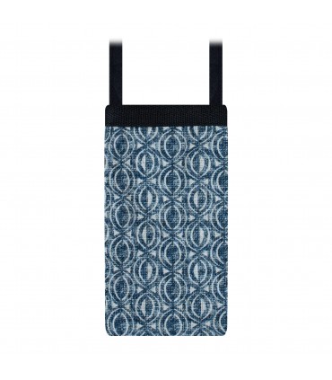 Gepolsterte Handytasche Ethno Blau - 3