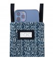 Padded Mobile Bag Ethnic Blue - 4