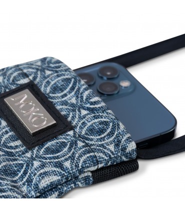 Bolsa Acolchoada para Telemóvel Azul Étnico - 5