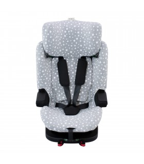 Funda para Silla Jané Groowy iSize - Vista Frontal Cabezal Subido White Star