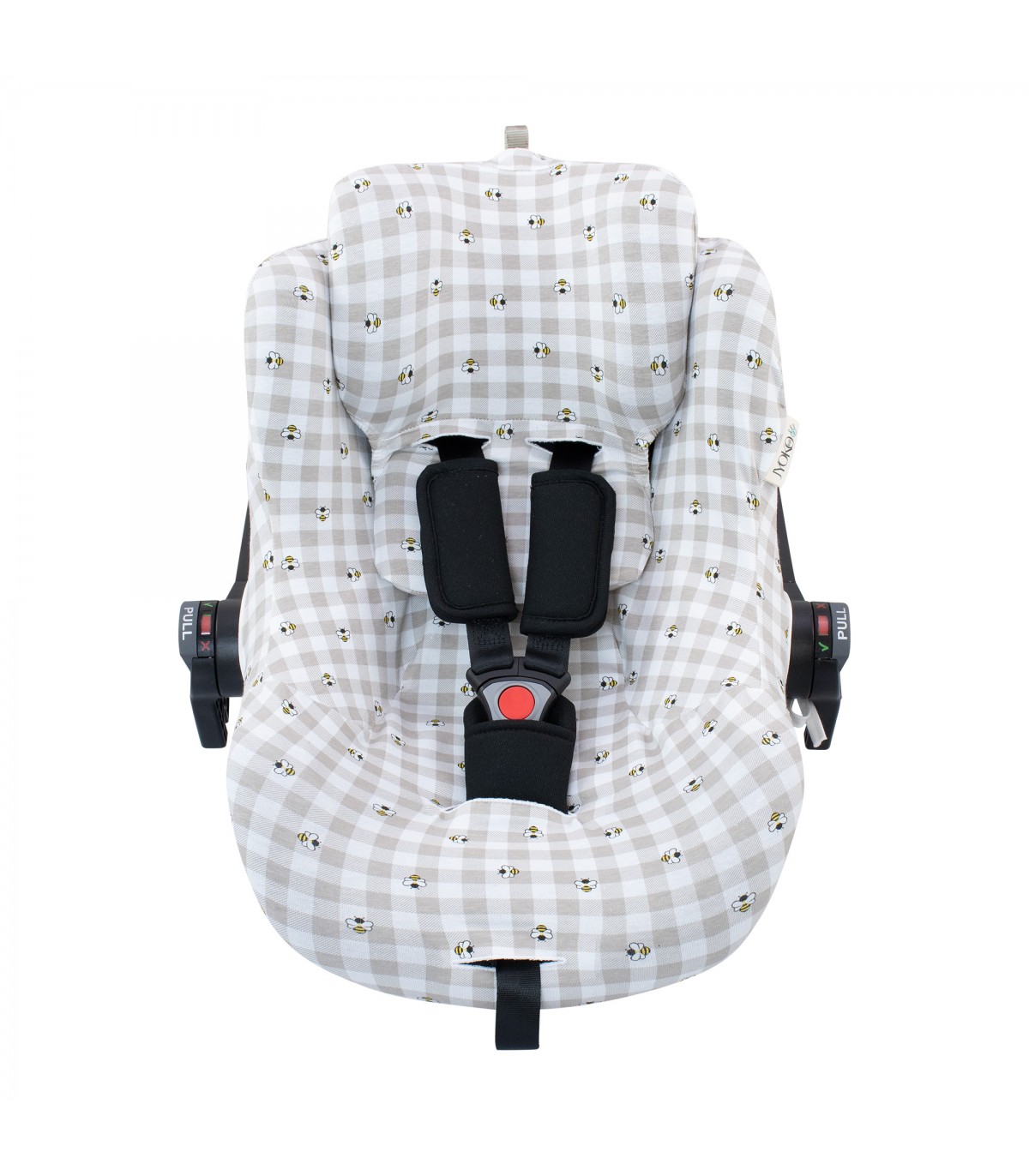 Capa para porta-bebés Nest para Jané Groowy iSize - Front View Picnic Vichy