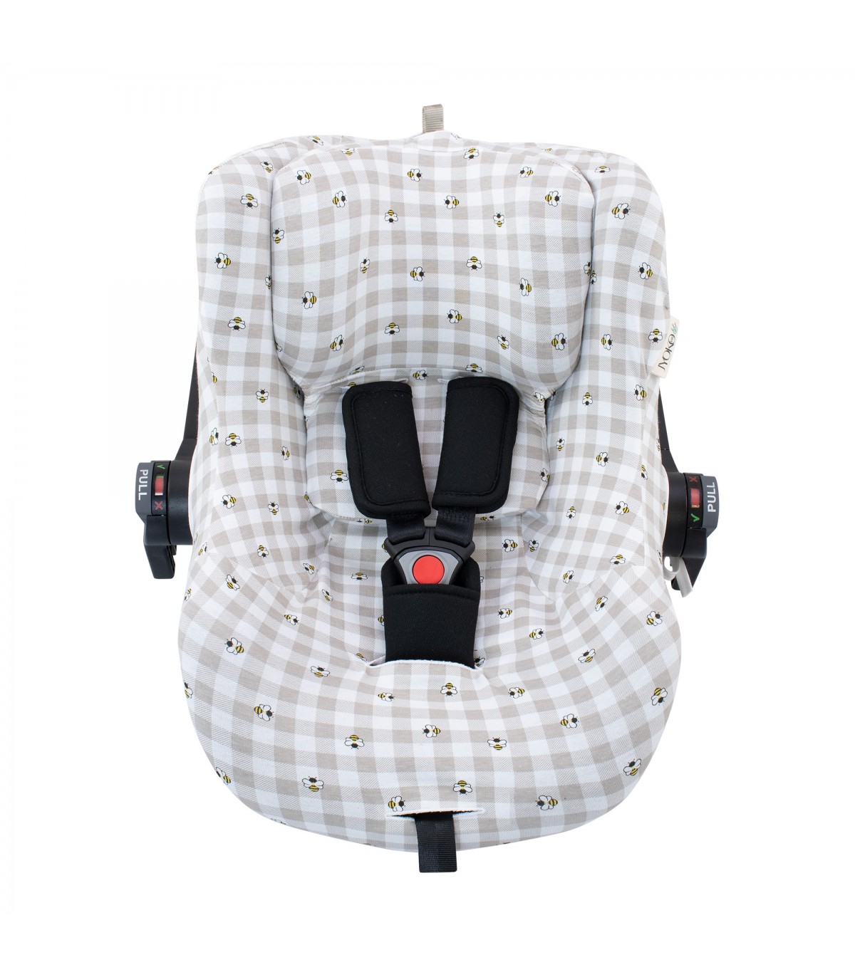 Capa para porta-bebés Nest para Jané Groowy iSize - Front View Picnic Vichy