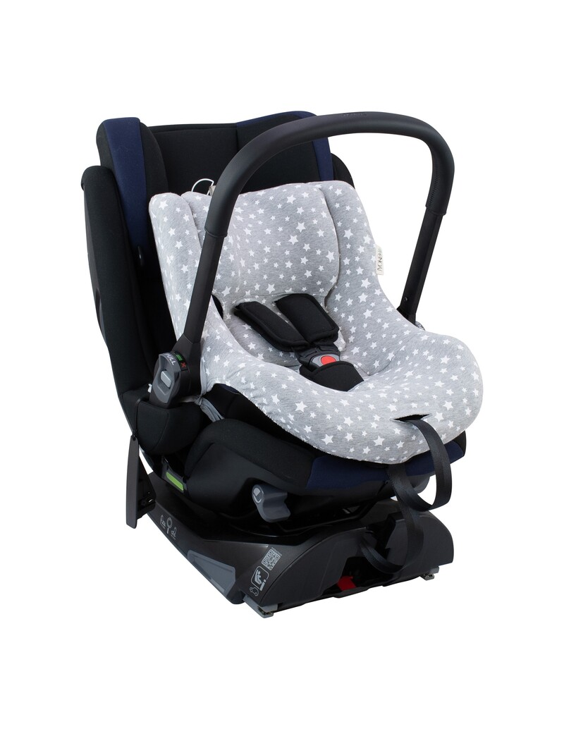 Funda para Portabebé Nest para Jané Groowy iSize - Vista 3/4 Extendiddo White Star