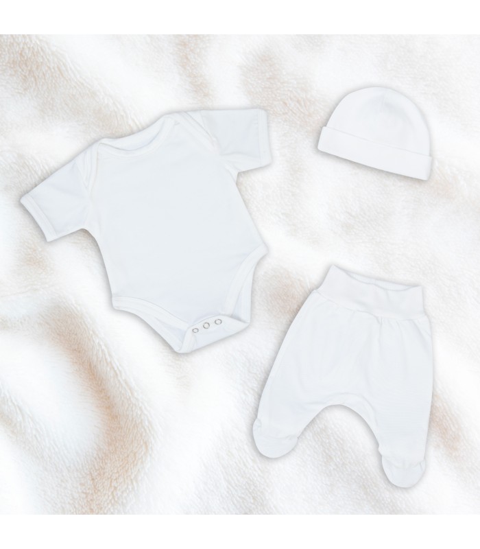 Conjunto básico de primeiro uso White Ivory - 2