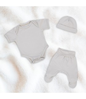 Conjunto básico creme para primeira utilização - 1 2