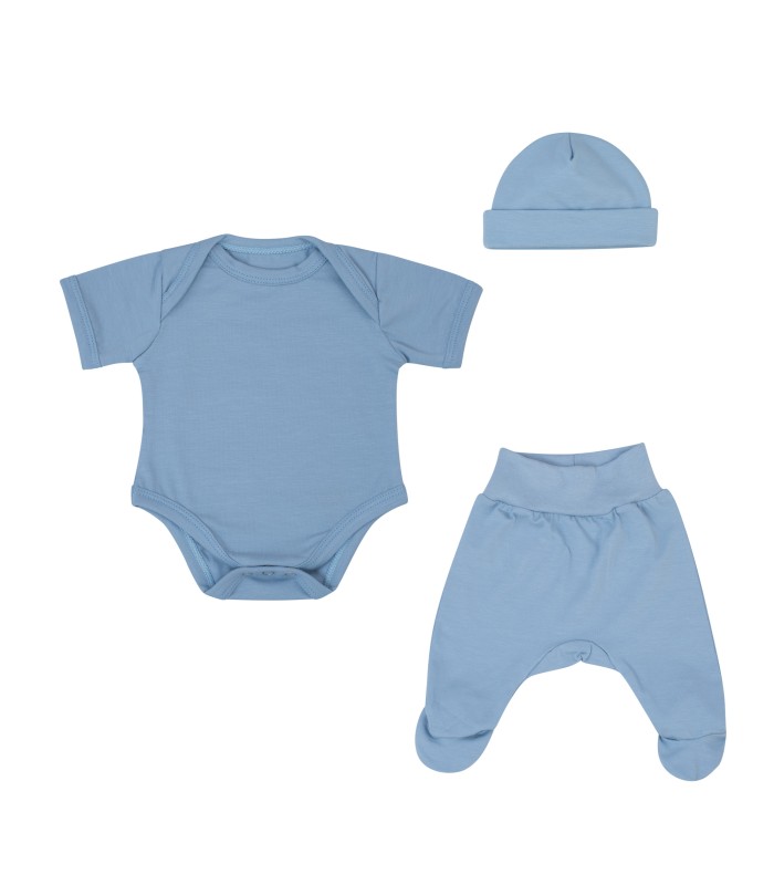 Conjunto básico de primeiro uso azul bebê - 1