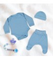 Primo set Baby Blue con Portaciuccio - 2