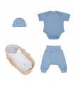 Conjunto primera puesta con Arrullo Baby Blue - 1