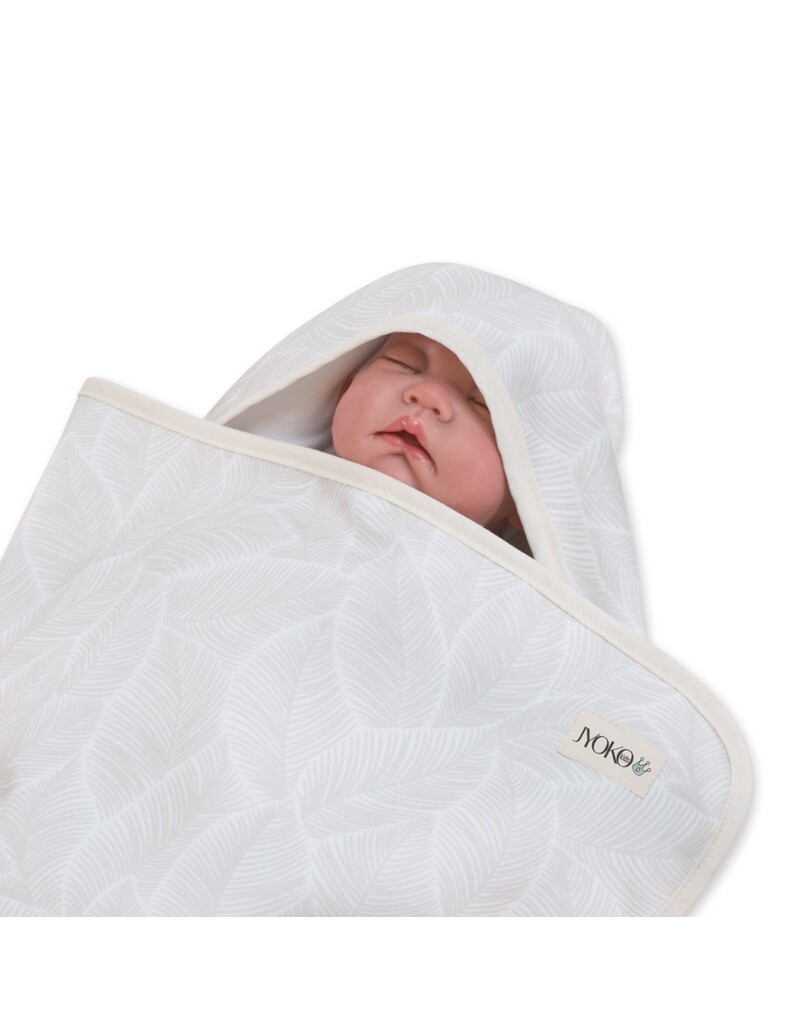 Ensemble premier port avec cape de bain crème nouveau-né - 9