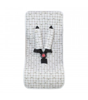 Mat de chaise de marche - Picnic Vichy Front View