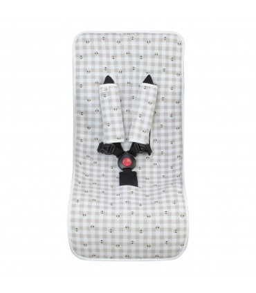 Colchoneta silla paseo - Vista frontal Picnic Vichy