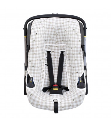 Paseo et Doona Plus Casqueur - Picnic Vichy Front View