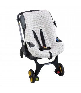 Case di passeggino Paseo e Doona Plus - Picnic Vichy Front View 2