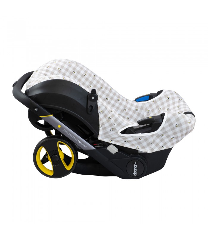 Paseo and Doona Plus stroller case - Picnic Vichy side view