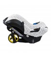 Paseo and Doona Plus stroller case - Picnic Vichy side view