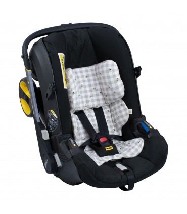 Funda para reductor compatible con Doona y Doona Plus - Vista Lateral Picnic Vichy