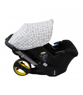 Dona and Doona Plus chair hood - White Star lateral view 2