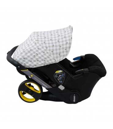 Capota para Silla Doona y Doona Plus - Vista lateral Picnic Vichy