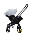 Dona and Doona Plus chair hood - extended side view Star