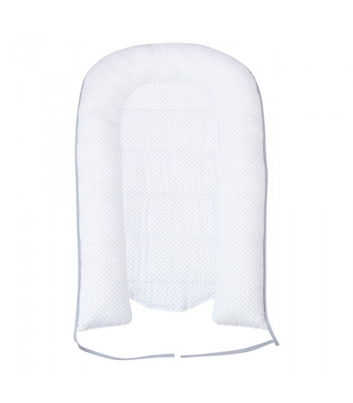 Ninho de bebê com pontos cinza - 1