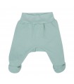 Joggings con pies Pastel Green - 1