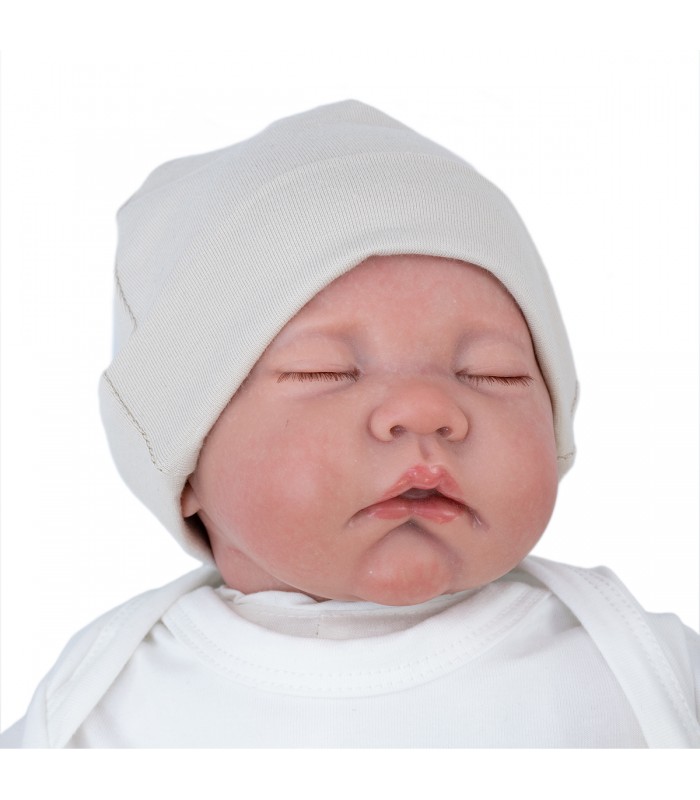 Chapéu de bebê creme - 3