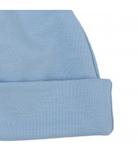 Babyblaue Babymütze - 1 2