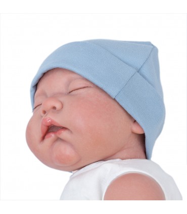 Baby Blue Baby Hat - 4