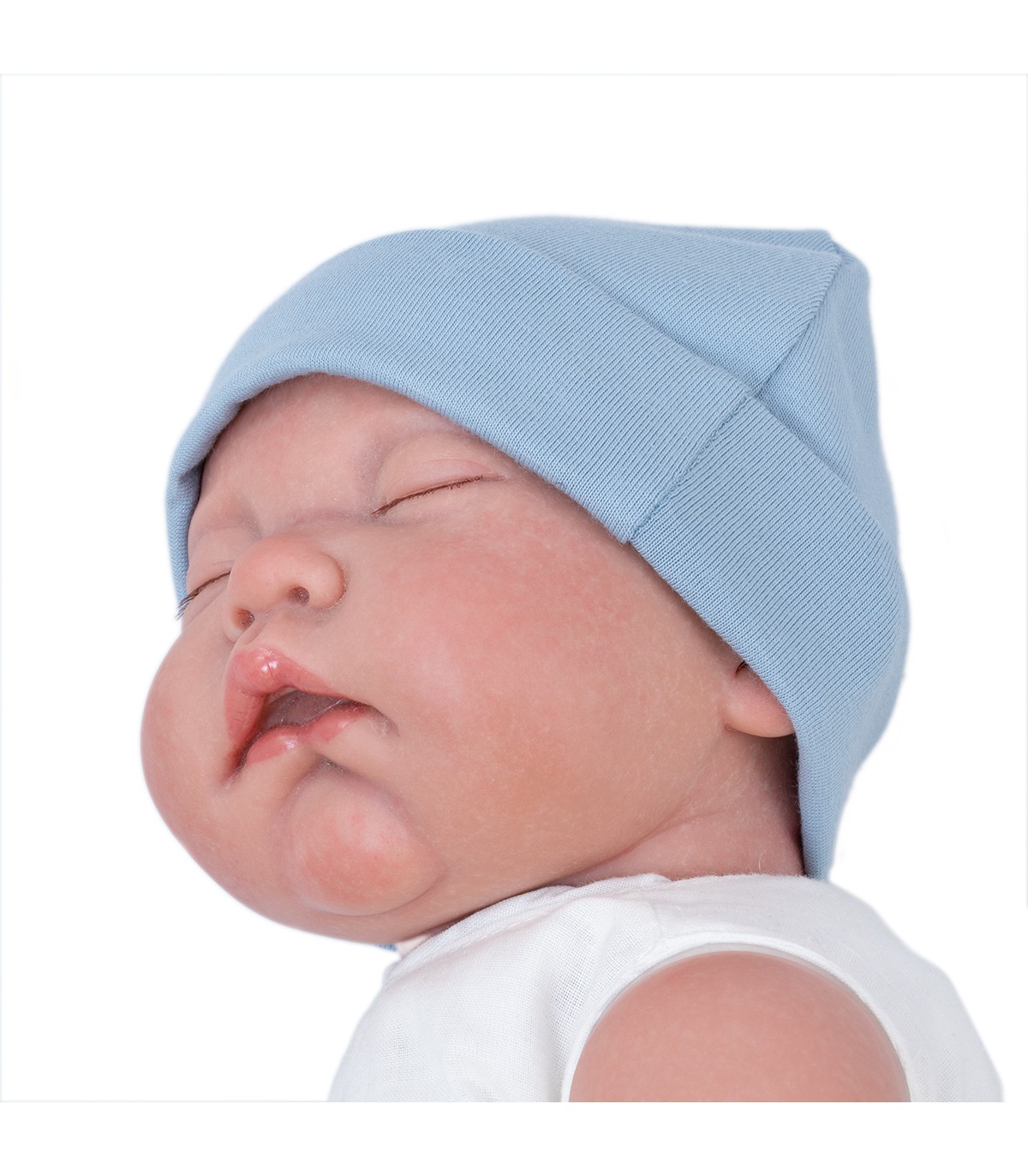 Baby Blue Baby Hat - 4