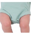 Premier corps pour bébé pastel vert vert manga - jambes détaillées