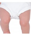 Baby Body White Ivory Short Manga - Détail des jambes