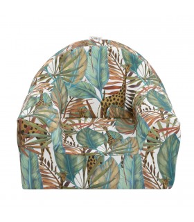 Anti-Flecken- und Anti-Rutsch-Relaxsessel Safari für Kinder - 1