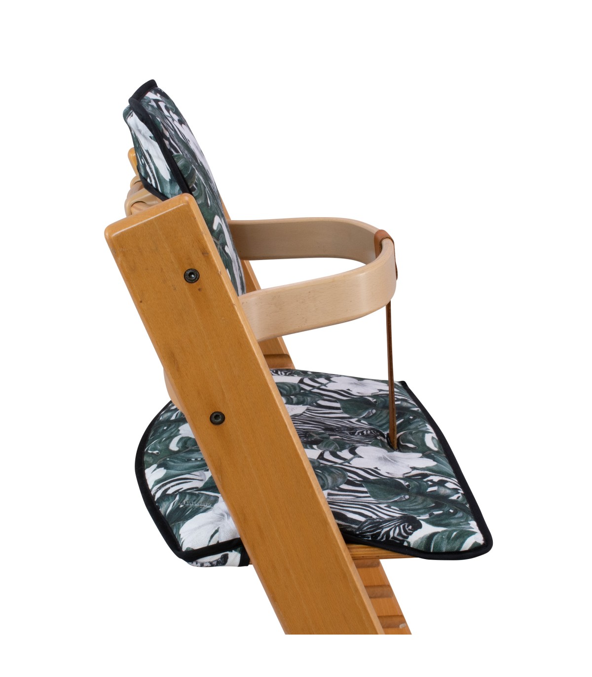 Conjunto de 3 almofadas evolutivas para cadeira alta Stokke Tripp Trapp - Zebra Side View