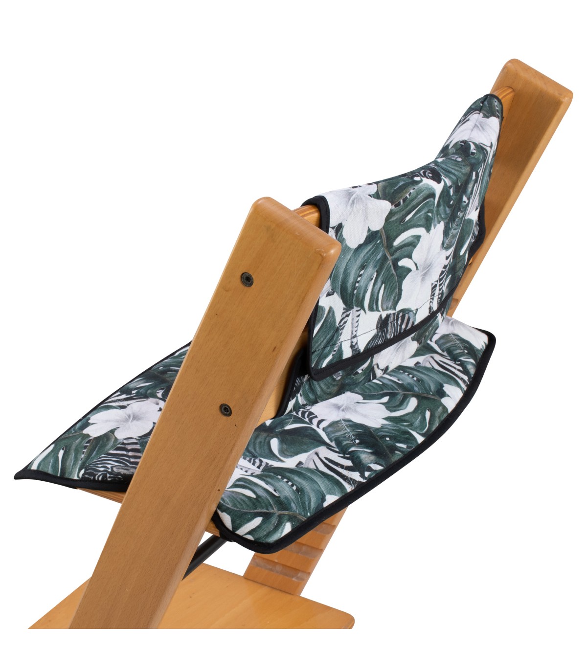 Set 3 cojines evolutivi per Trona Stokke Tripp Trapp - Visualizza zebra posteriore 3/4