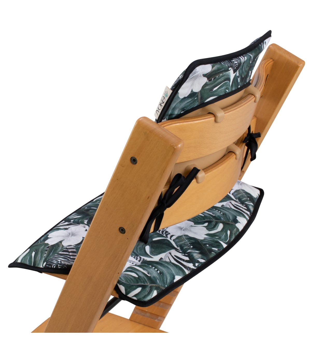 Conjunto de 3 almofadas evolutivas para cadeira alta Stokke Tripp Trapp - 3/4 Rear View Zebra