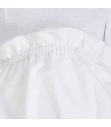 Shorts Branco Marfim - Detalhe franzido