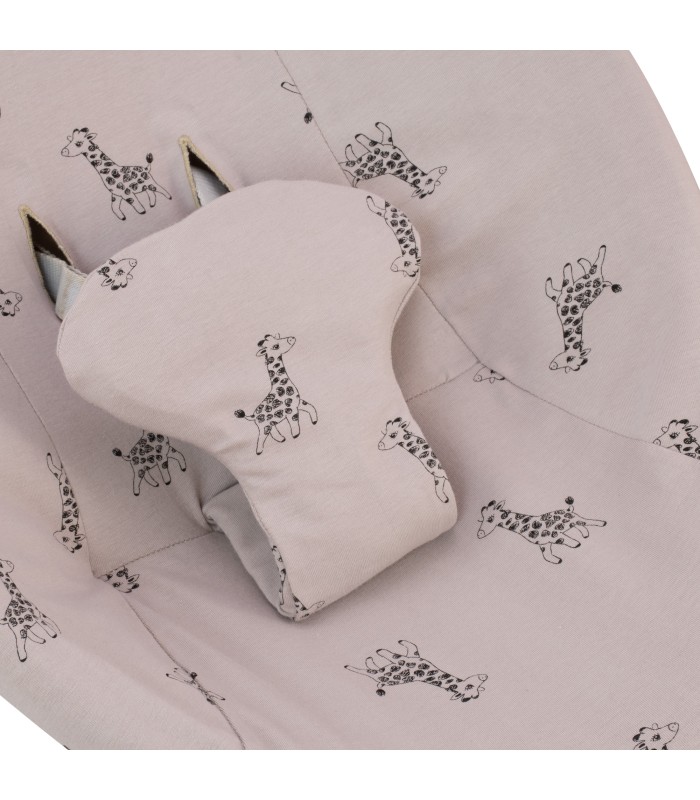 Capa para rede Mamaroo 4moms Girafa - Detalhe do ilhó inferior