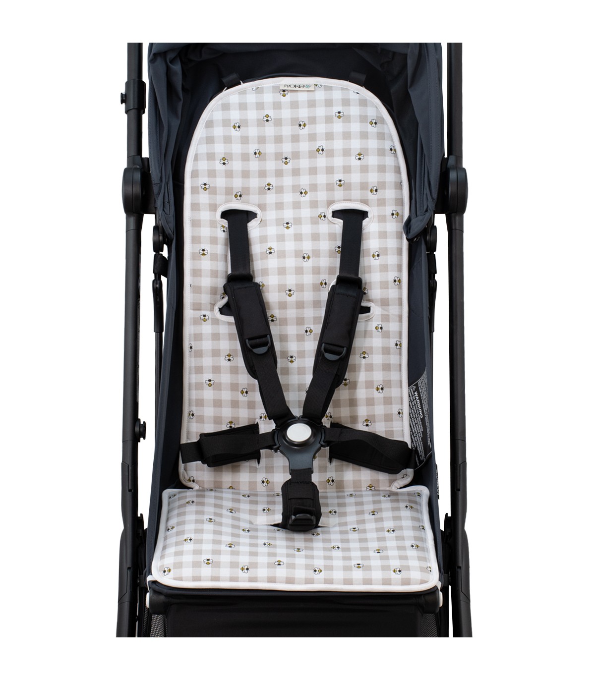 Bugaboo butterfly picnic vichy chair mat - front view cart