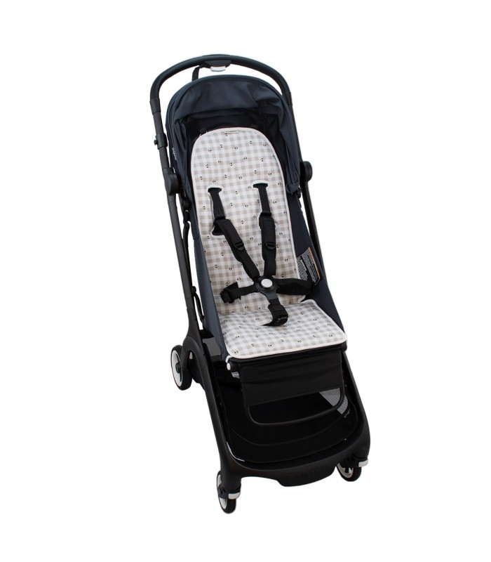 Tapete para cadeira Bugaboo Butterfly Picnic Vichy - Vista 3/4