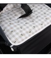 Bugaboo butterfly picnic vichy chair mat - lower detail