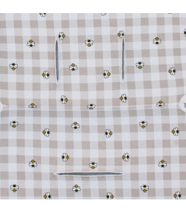 Colchoneta para Silla Bugaboo Butterfly Picnic Vichy - Detalle Estampado