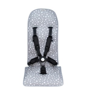 Colchoneta para Silla Bugaboo Butterfly White Star - Vista Frontal