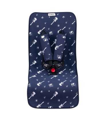 Materassino reversibile universale con cinture per passeggino - 1