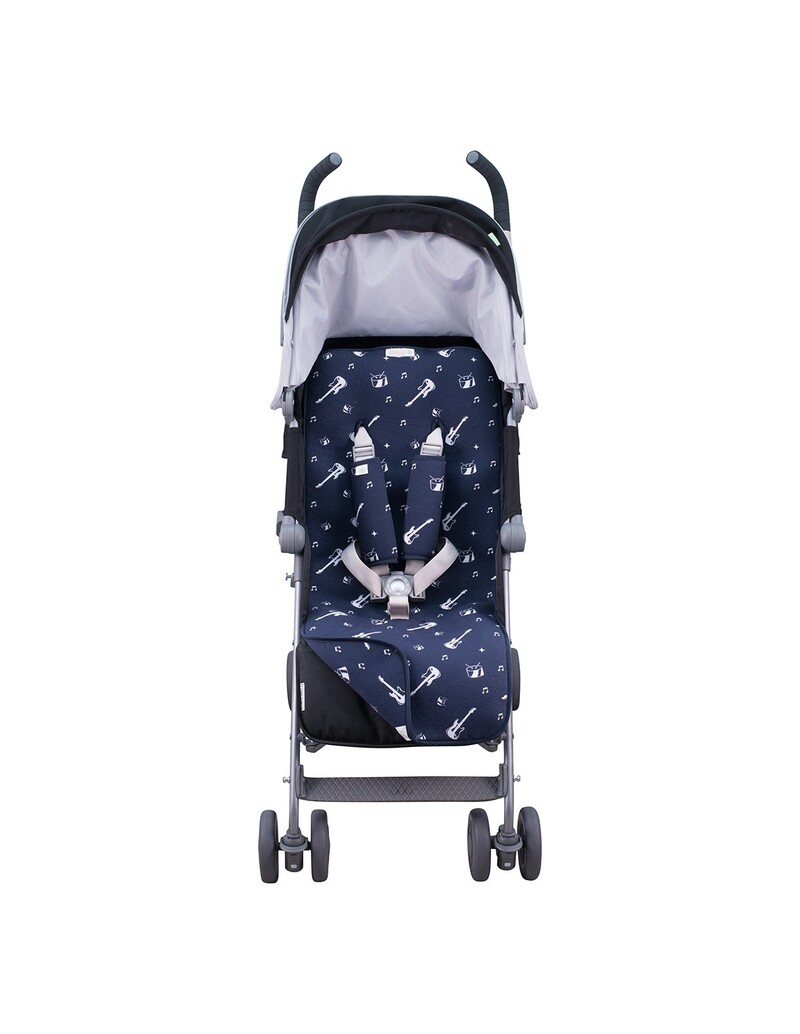 Materassino reversibile universale con cinture per passeggino - 3