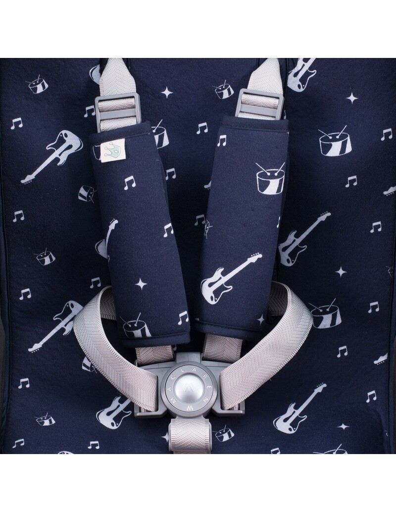 Materassino reversibile universale con cinture per passeggino - 5
