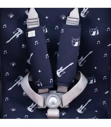 Materassino reversibile universale con cinture per passeggino - 5