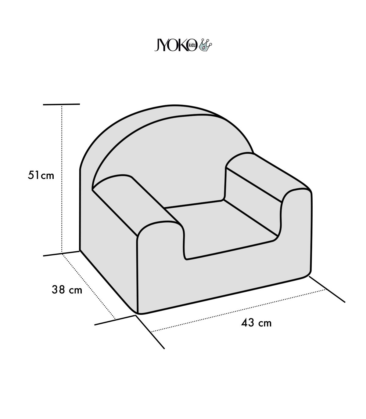 Fauteuil relax enfant Sakura anti-taches et anti-dérapant