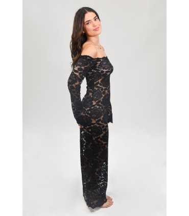 Vestido Lencero Negro - 4