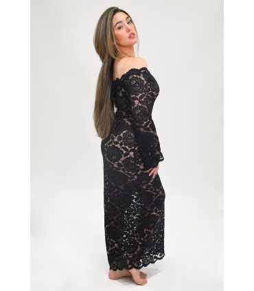 Vestido Lencero Negro - 5